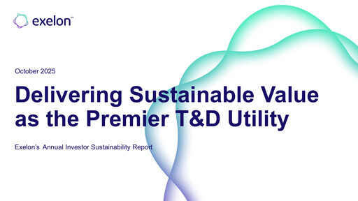 Thumbnail Exelon Corporation ESG Report 2024