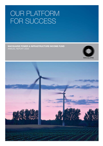 Thumbnail Capstone Infrastructure Annual Report 2009