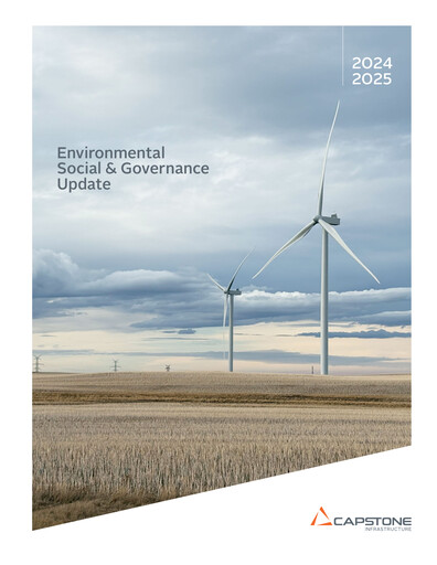 Thumbnail Capstone Infrastructure ESG Report 2024-2025