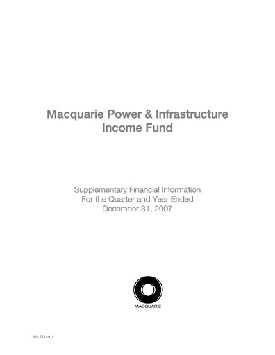 Thumbnail Capstone Infrastructure Quarterly Report 2007-q4