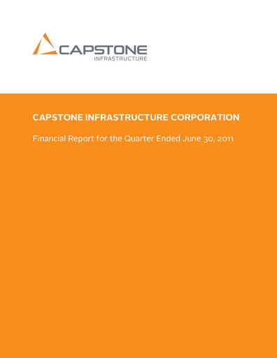 Thumbnail Capstone Infrastructure Quarterly Report 2011-q2