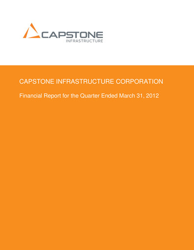 Thumbnail Capstone Infrastructure Quarterly Report 2012-q1