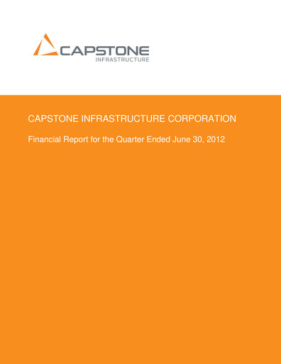 Thumbnail Capstone Infrastructure Quarterly Report 2012-q2