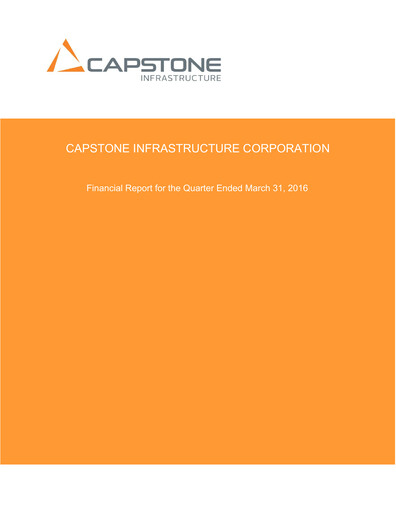Thumbnail Capstone Infrastructure Quarterly Report 2016-q1
