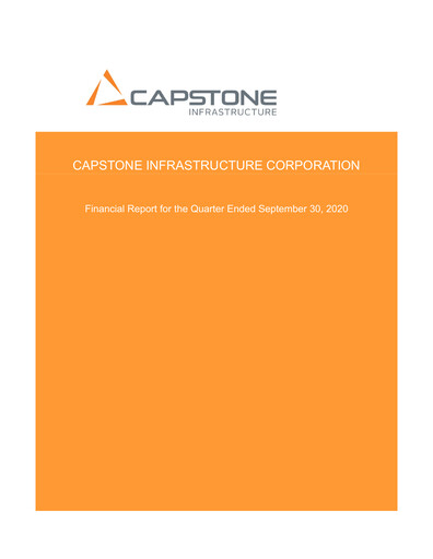 Thumbnail Capstone Infrastructure Quarterly Report 2020-q3