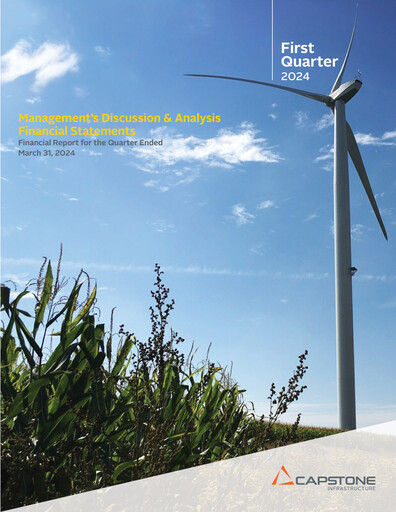 Thumbnail Capstone Infrastructure Quarterly Report 2024-q1