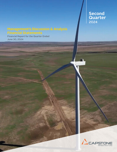 Thumbnail Capstone Infrastructure Quarterly Report 2024-q2