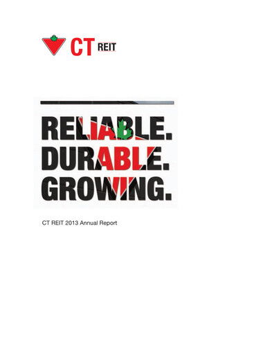 Thumbnail CT REIT Annual Report 2013