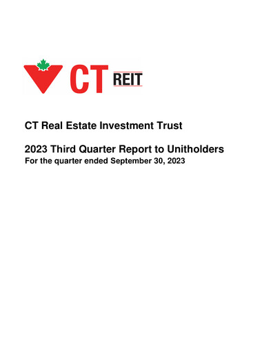 Thumbnail CT REIT Quarterly Report 2023-q3