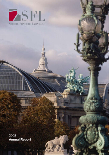 Thumbnail Société Foncière Lyonnaise Annual Report 2008