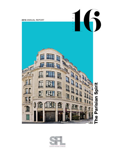 Thumbnail Société Foncière Lyonnaise Annual Report 2016