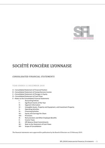 Miniature Société Foncière Lyonnaise Bilan financier 2018