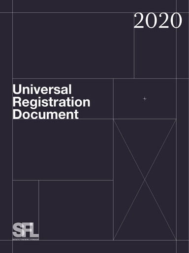 Miniature Société Foncière Lyonnaise Document d'enregistrement universel 2020