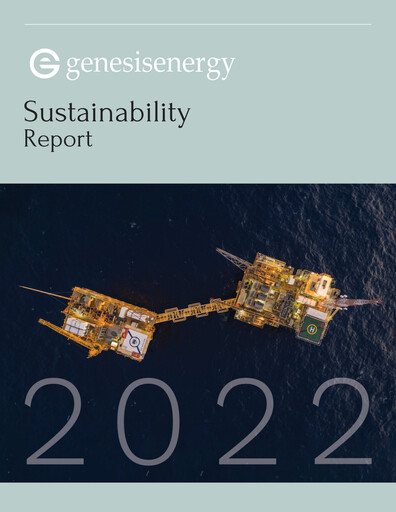 Thumbnail Genesis Energy Sustainability Report 2022