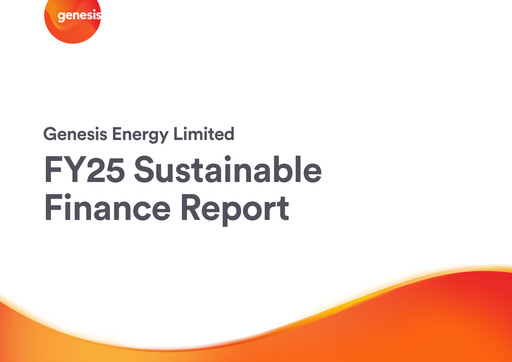 Thumbnail Genesis Energy Sustainability Report 2025
