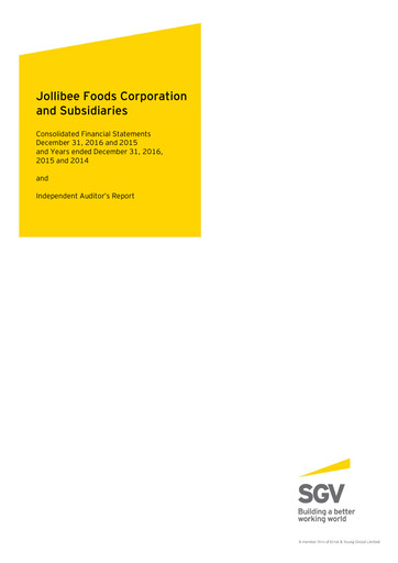 Thumbnail Jollibee Financial Statement 2016