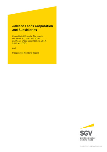 Thumbnail Jollibee Financial Statement 2017