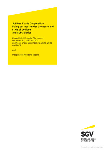 Thumbnail Jollibee Financial Statement 2023