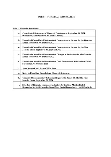 Thumbnail Jollibee Quarterly Report 2024-q3