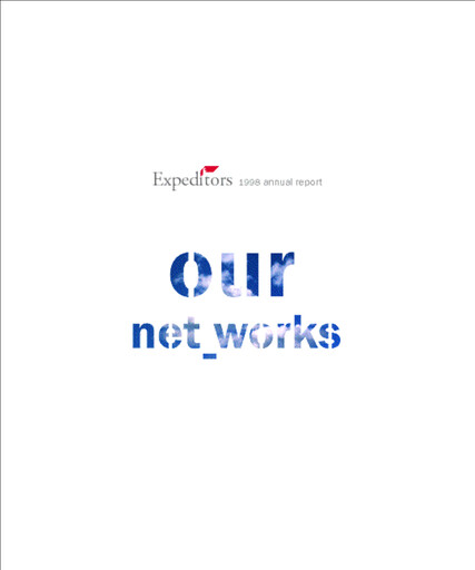 Thumbnail Expeditors International Annual Report 1998