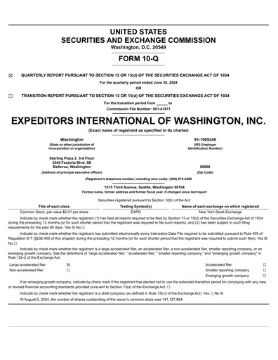 Vorschaubild Expeditors International Quartalsbericht 2024-q2