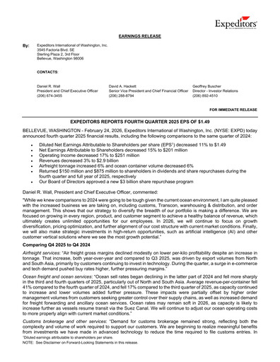 Vorschaubild Expeditors International Quartalsbericht 2025-q4