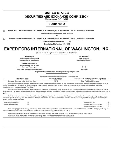 Vorschaubild Expeditors International Quartalsbericht 2026-q2