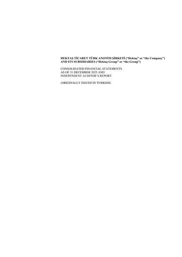 Thumbnail Hektaş
 Financial Statement 2025