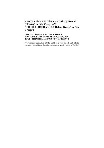 Thumbnail Hektaş
 Financial Statement 2026-h1