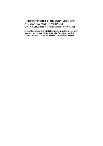 Thumbnail Hektaş
 Financial Statement 2026-h1