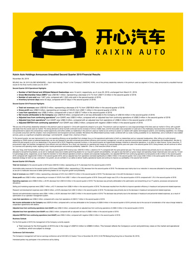 Thumbnail Kaixin Holdings Quarterly Report 2019-q2