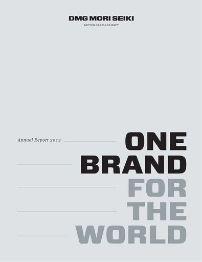 Vorschaubild DMG Mori Aktiengesellschaft Jahresbericht 2013