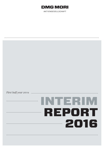 Thumbnail DMG Mori Aktiengesellschaft Financial Report 2016-h1