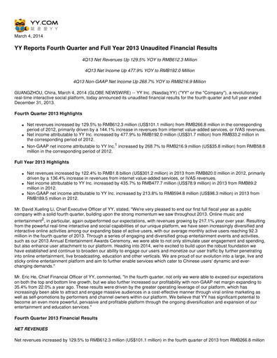 Thumbnail JOYY Quarterly Report 2013-q4