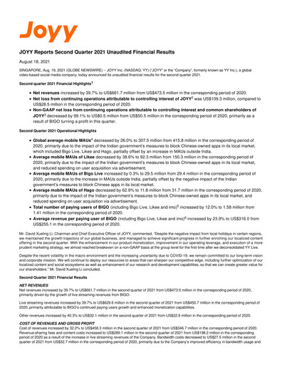 Thumbnail JOYY Quarterly Report 2021-q2