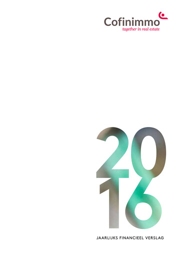 Miniature Cofinimmo Rapport annuel 2016