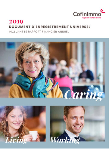 Miniature Cofinimmo Document d'enregistrement universel 2019
