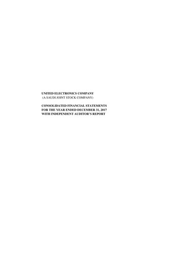 Thumbnail United Electronics Company (eXtra Saudi) Financial Statement 2017