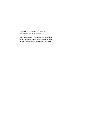 Thumbnail United Electronics Company (eXtra Saudi) Financial Statement 2020