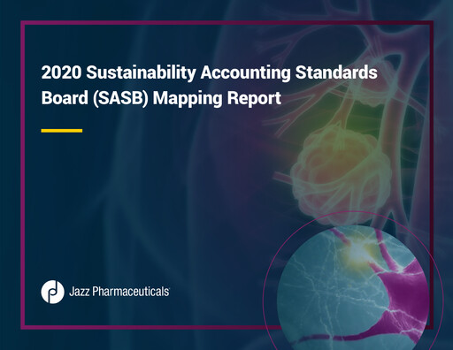 Thumbnail Jazz Pharmaceuticals ESG Report 2020
