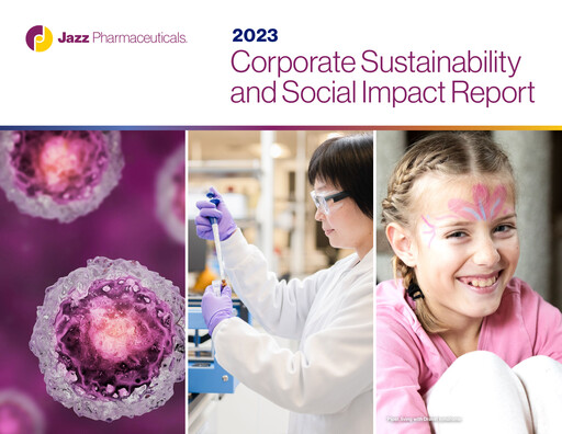Thumbnail Jazz Pharmaceuticals Sustainability Report 2023