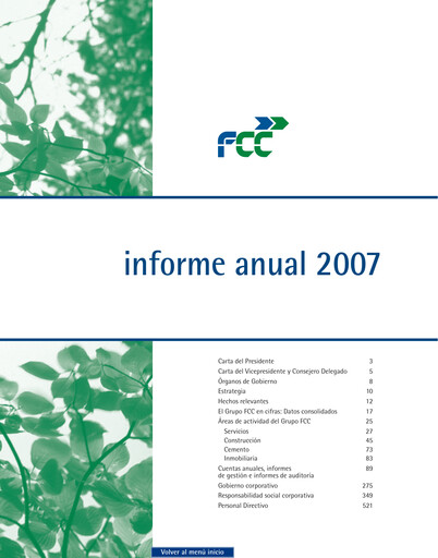 Thumbnail Fomento de Construcciones y Contratas
 Annual Report 2007