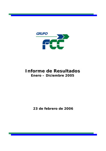 Thumbnail Fomento de Construcciones y Contratas
 Financial Report 2005