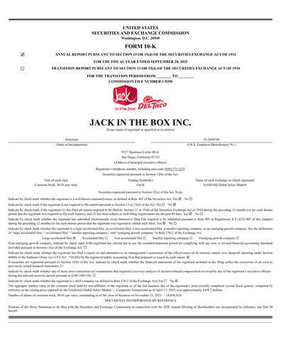 Thumbnail Jack in the Box
 Annual Report 2025