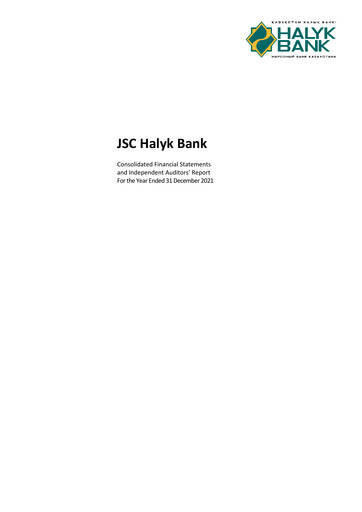 Thumbnail JSC Halyk Bank Financial Statement 2021