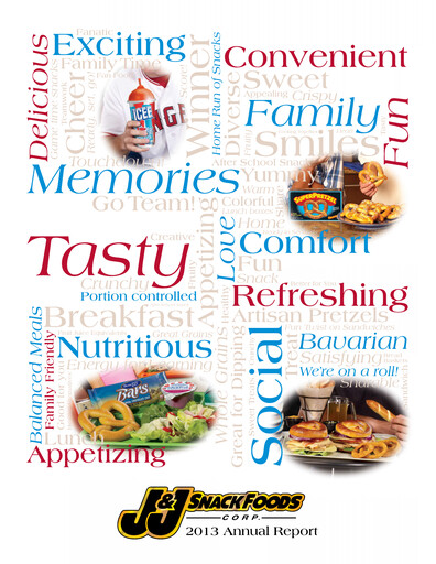 Thumbnail J&J Snack Foods
 Annual Report 2013