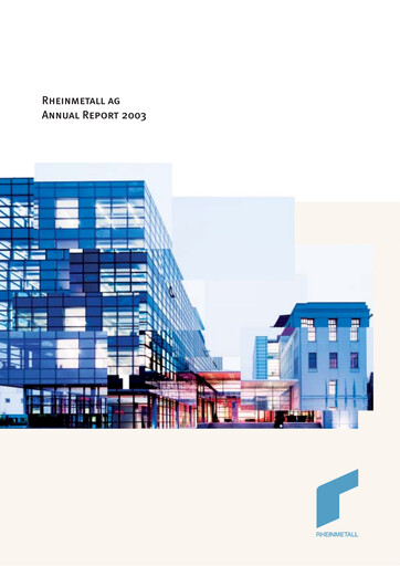 Thumbnail Rheinmetall
 Annual Report 2003