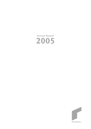 Thumbnail Rheinmetall
 Annual Report 2005