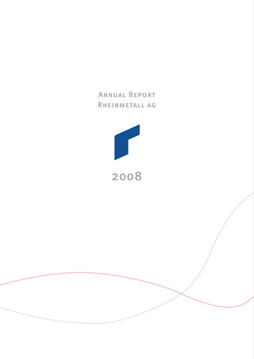 Thumbnail Rheinmetall
 Annual Report 2008