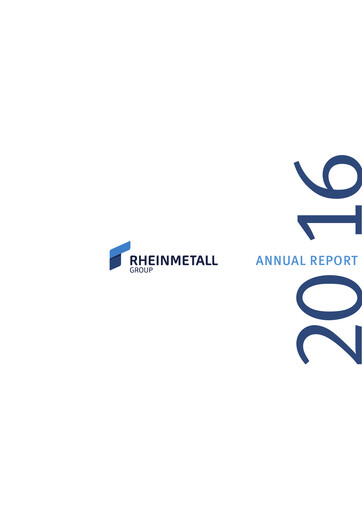 Thumbnail Rheinmetall
 Annual Report 2016